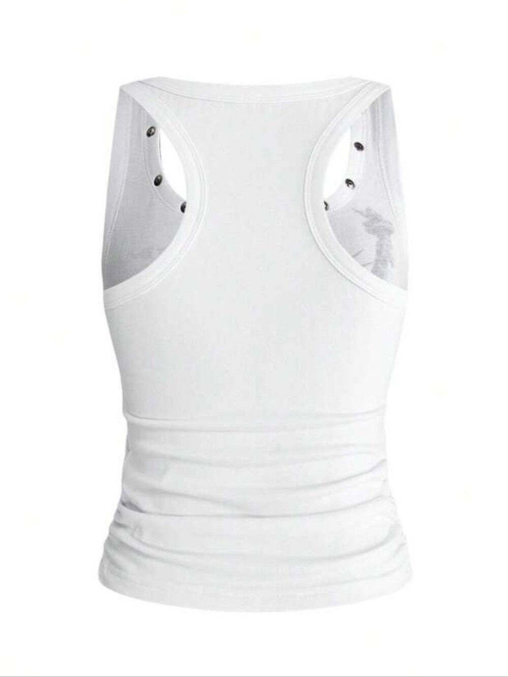 ROMWE Street Life Y2K Retro Streetwear Slogan Print Rhinestone Tank Top - Picture 3 of 8